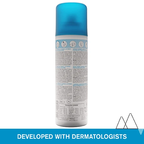 Image 1 - A white spray bottle with a blue cap and text labels including Uriage Thermal Water The Protective Force Of The Alps Composition minerale and the phrase Developed With Dermatologists on a blue bar at the bottom. Image 2 - Close up of a face with water droplets and a finger touching the cheek, with text overlays that read Refreshing & Soothing mist, From head-to-toe, and ALL SKIN TYPES. Image 3 - Close-up of a face with eyes, nose, and mouth, overlayed with text that says +32%* hydration after one hour Soothes, Hydrates & Protects and *Clinical study conducted using corneometry. Image 4 - Image with three Uriage logos showing mountains and text LEAU THERMALE DES ALPES URIAGE FRENCH ALPS THERMAL WATER next to text blocks 100% PURE & NATURAL Softens and soothes all skin types, ISOTONIC WATER Acts, like a physiological serum, in osmosis with the skins cells, CARING WATER Unique mineral composition of 11g/L, naturally moisturizing, protective and soothing, and a bottom bar with ADVANCED DERMATOLOGICAL FORMULA. Image 5 - A mountain landscape with a lake reflecting the mountains and sky with text Recommended by dermatologists, Suitable for all skin types, Suitable for patients on cancer treatment, 100% pure & natural. Image 6 - An image shows Uriage Eau Thermale spray and body lotion tube with scientific glassware, and includes the text URIAGE EAU THERMALE URIAGE THERMAL WATER 100% PURE ET NATURELLE PURE AND NATURAL HYDRATE APPAISE PROTEGE HYDRATES SOOTHES PROTECTS PUISÉE AU COEUR DES ALPES FRANÇAISES DRAWN FROM THE HEART OF THE FRENCH ALPS HYPOALLERGENIQUE HYPOALLERGENIC 150 ml e 5fl.oz. URIAGE EAU THERMALE EAU THERMALE LAIT VELOUTÉ CORPS Hydratation 24H Effet lissant SILKY BODY LOTION 24-Hour Hydration Smoothness PEAUX SÈCHES, SENSIBLES DRY, SENSITIVE SKIN URIAGE, LEAU THERMALE DES ALPES 200ml e 6.8fl.oz. HYDRATING ROUTINE. Image 7 - A Uriage Eau Thermale spray bottle with water splashing and a RECOMMENDED BY DERMATOLOGISTS seal shows the text URIAGE EAU THERMALE URIAGE THERMAL WATER 100% PURE ET NATURELLE PURE AND NATURAL HYDRATE APAISE PROTÈGE PUISÉE AU COEUR DES ALPES FRANÇAISES HYDRATES SOOTHES PROTECTS DRAWN FROM THE HEART OF THE FRENCH ALPS HYPOALLERGENIQUE 150 ml e 5fl.oz.