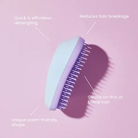 Image 1, Quick & effortless detangling Reduces hair breakage Unique palm-friendly shape Gentle on thin or brittle hair Image 2,  9.9 cm 11.9 cm 6.6 cm The Original Mini 7.9 cm The Original Fine & Fragile