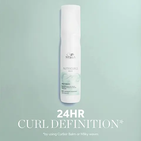 Image 1, WELLA NUTRICURLS WAVES WY WAVES Se 24HR CURL DEFINITION* *by using Curlixir Balm or Milky waves Image 2, Lightweight Nourishment Soft Hair WELLA MONALS NUTRICURLS WAVES Manageability MILKY WAVES ing Spray for W 400 Mor 10e Image 3, WHEAT BRAN EXTRACT PANTHENOL JOJOBA OIL NOURISH-IN COMPLEX