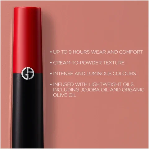 up to 9 hours wear and comfort. cream to powder texture. intense and luminous colours. infused with lightweight oils, including jojoba oil and organic olive oil