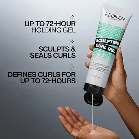 Image 1, REDKEN UP TO 72-HOUR HOLDING GEL SCULPTS & SEALS CURLS DEFINES CURLS FOR UP TO 72-HOURS LEONG SHAPE HOLD FREZE PROTE OTION SCULPTING CURL GEL E PROTECTION Image 2, BEFORE AFTER SCULPTING CURL GEL CURL TYPE 3A Image 3, BEFORE AFTER SCULPTING CURL GEL CURL TYPE 3B Image 4, BEFORE AFTER SCULPTING CURL GEL CURL TYPE 4B Image 5, HOW TO USE REDKEN SCULPTING CURL GEL 1 APPLY IN SECTIONS 2 RAKE OR SCRUNCH 3% DRY 4 FINGER COIL Image 6, + FORMULATED WITH SQUALANE* + JOJOBA OIL DEFINE HOLD REFRESH REDKEN REDKEN HYDRATING CURL CREAM SCULPTING CURL GEL *DERIVED FROM PLANTS REDKEN REFRESHING CURL MIST Image 7, + + + FORMULATED WITH SQUALANE & JOJOBA OIL FOR HAIR THAT LOOKS & FEELS HYDRATED AND PRESERVES CURL PATTERN<. image 8, customer review - brilliant product, eliminates frizz and restores curls without stickiness and crunchiness. received the product to try from marie claire beauty drawer.