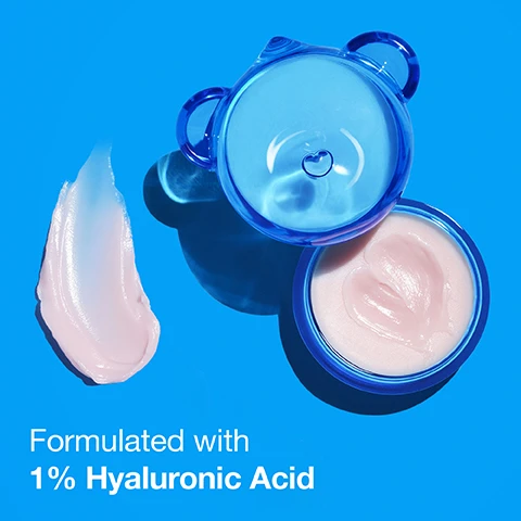 Image 1, formulated with 1% hyaluronic acid. image 2, delivers intense hydration day or night. image 3, vital hydra solution instantly plumps and hydrates. before and right after.