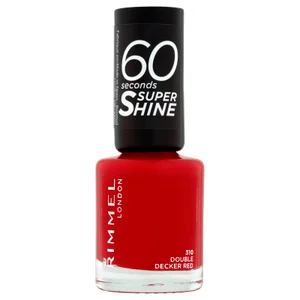 Rimmel 60 Seconds Super Shine Nail Polish 8 ml (verschiedene Farbtöne) - Shade Double Decker Red