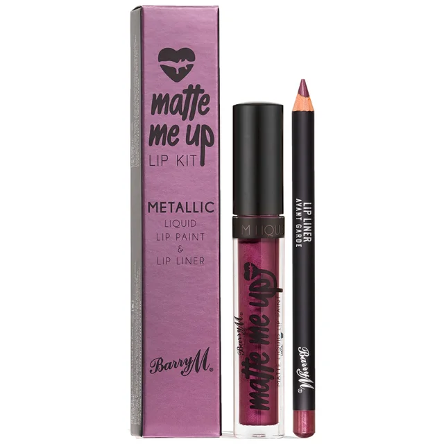Barry M Cosmetics Matte Me Up Metallic Lip Kit (Various Shades)