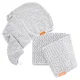 Aquis Lisse Luxe Hair Turban and Hair Towel - Chevron