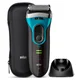 Braun Series 3 Proskin 3080S Electric Shaver - Black/Blue
