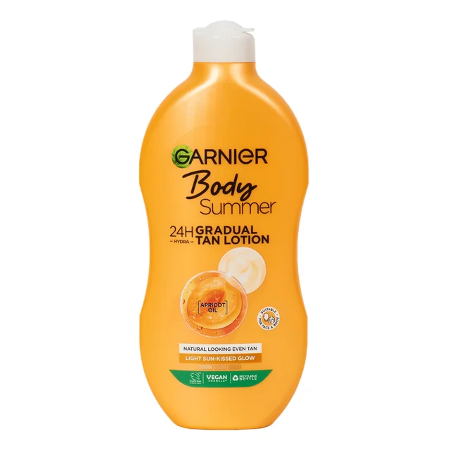 Garnier Summer Body Feuchtigkeitsspendende Stufenweise Bräunung Feuchtigkeitspflege Dunkel 400 ml