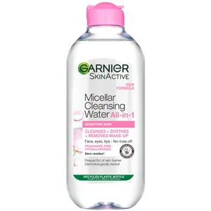 Garnier Mizellenwasser Gesichtsreinigung und Make-up-Entferner für Empfindliche Haut 400 ml - Option Sensitive Skin