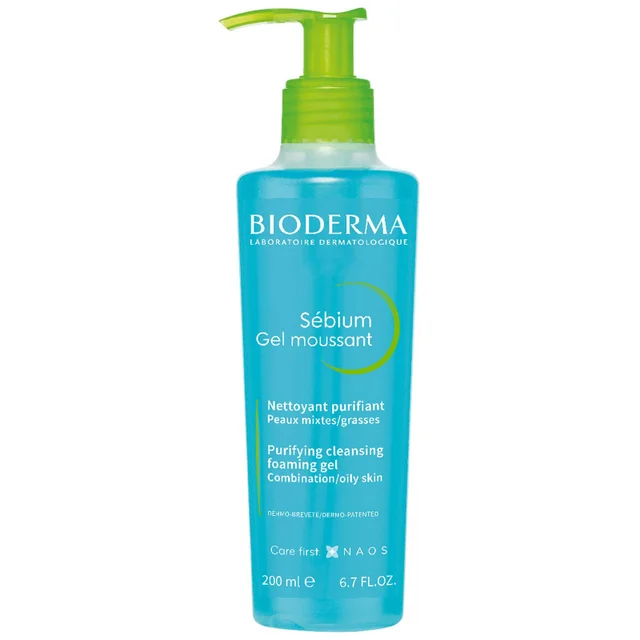 Bioderma Sébium Reinigendes Schäumendes Gel für Fettige bis zu Unreinheiten Neigende Haut 200 ml