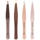 brushworks HD Combination Tweezer Set - Gold