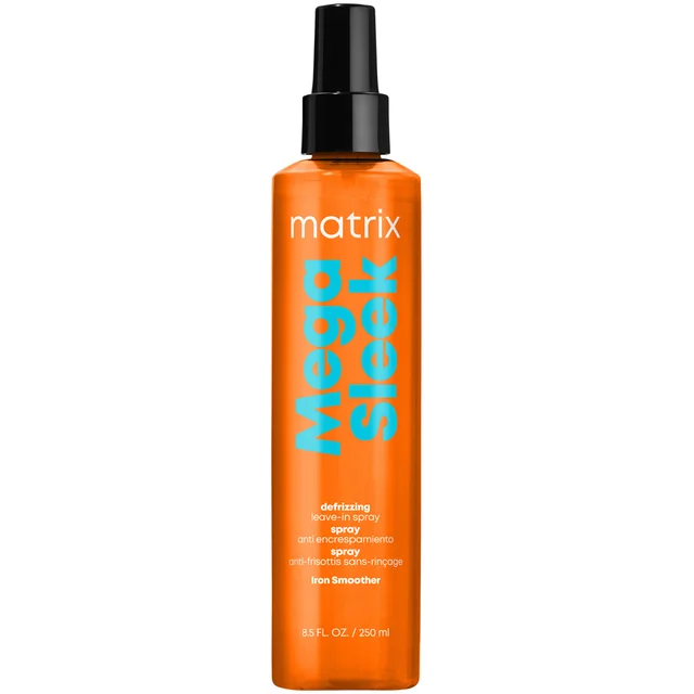 Matrix Total Results Mega Sleek Iron Smoother Hitzeschutz- und Frizzkontroll-Haarspray 250 ml