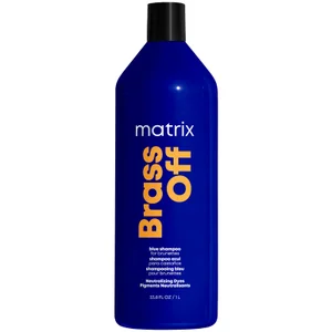 Matrix Total Results Brass Off Brunette Blue Shampoo für aufgehelltes brünettes Haar 1 L - undefined undefined