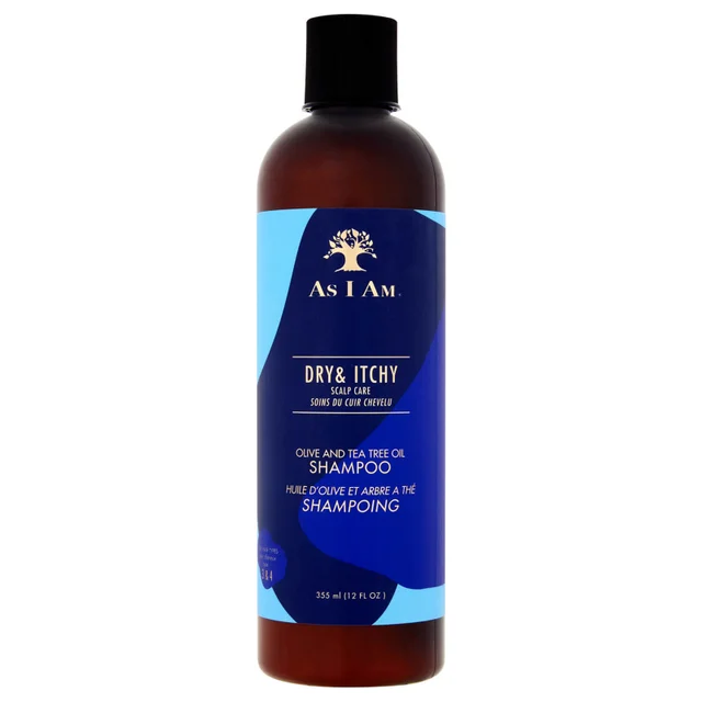 As I Am Pflege für Trockene und Juckende Kopfhaut Oliven- und Teebaumöl-Shampoo 355 ml