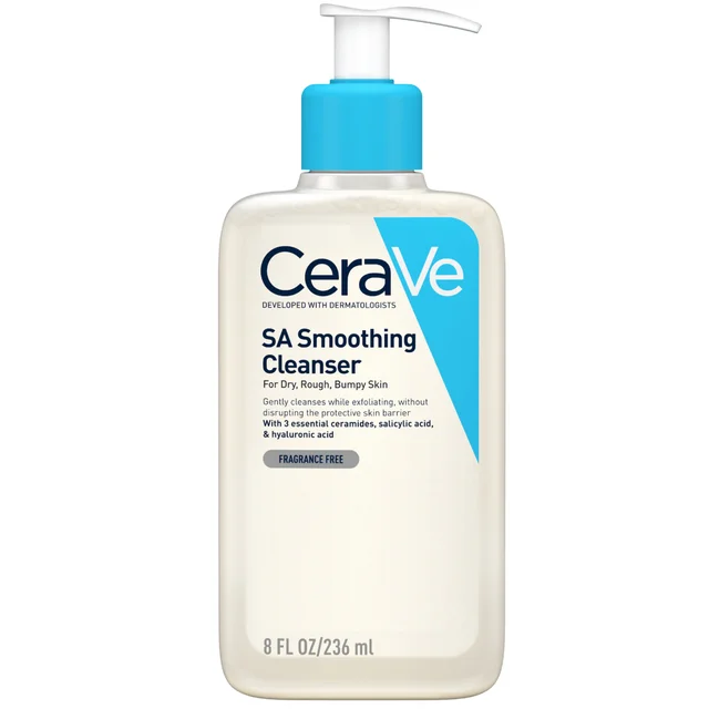 CeraVe SA Glättende Reinigungsmilch mit Salicylsäure für Trockene, Raue und Unebene Haut 236 ml