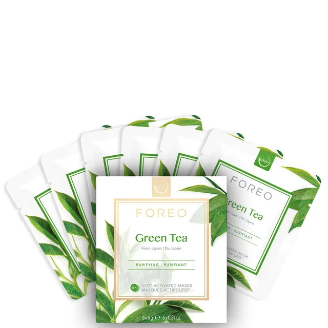 FOREO Green Tea UFO Reinigende Gesichtsmaske (6er-Packung)