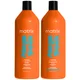 Matrix Total Results Mega Sleek Shea Butter Smoothing Shampoo and Conditioner 1000ml Duo for Frizzy Hair