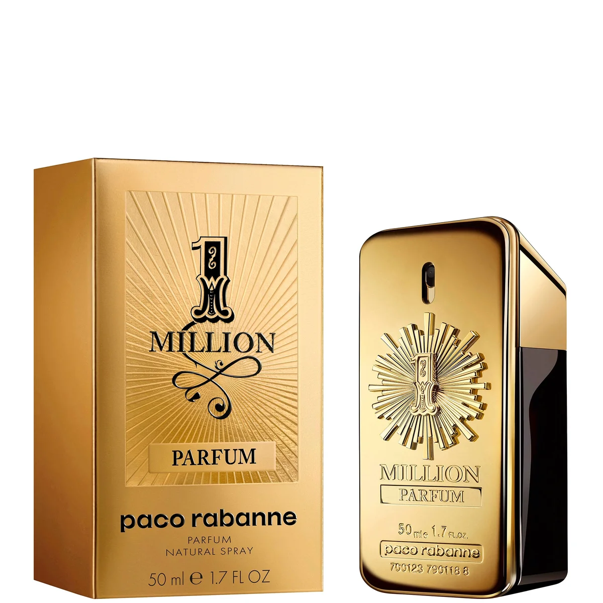 Paco Rabanne Million Parfum 50 ml LOOKFANTASTIC - Main Image