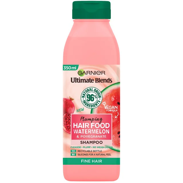 Garnier Ultimate Blends Plumping Hair Food Wassermelonen-Shampoo 350 ml