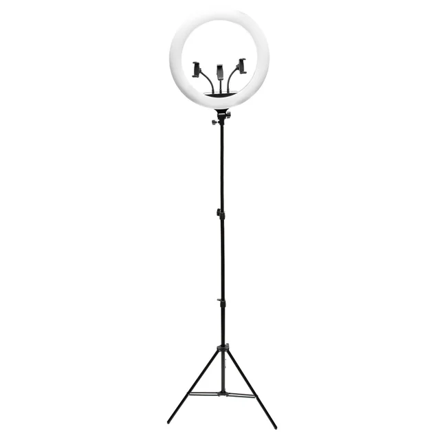 Rio Professionelles dimmbares Make-up- und Vlogging-LED-Ringlicht 18 Zoll