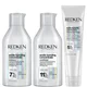 Redken Acidic Bonding Concentrate Shampoo, Conditioner and Leave-in Treatment Bond Repair Bundle
