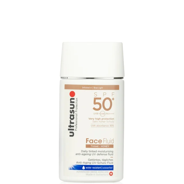 Ultrasun SPF50+ Getöntes Gesichtsfluid 40ml