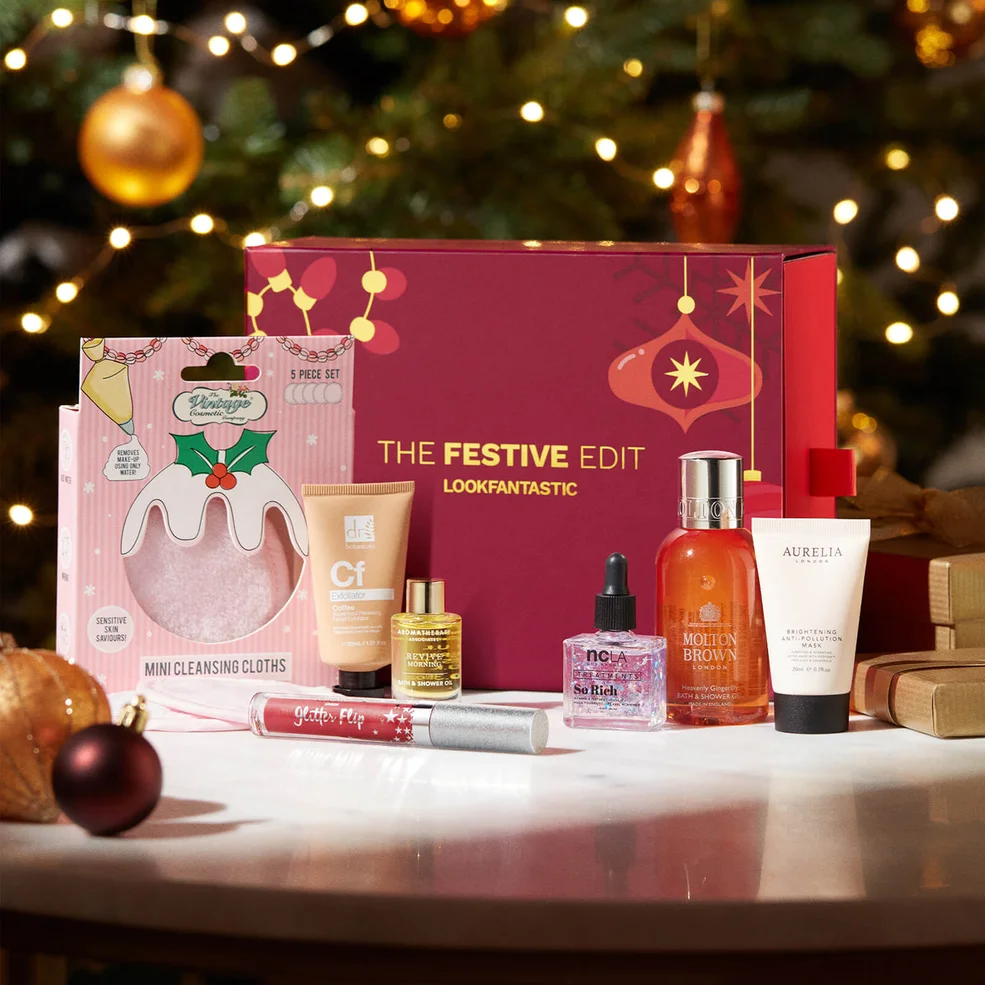 Die LOOKFANTASTIC Festive Edit Limited Edition Beauty Box (im Wert von über 100 €)