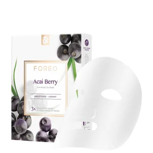 FOREO Acai Beere Festigendes Blatt Gesichtsmaske (3er-Packung) - Option Acai Berry