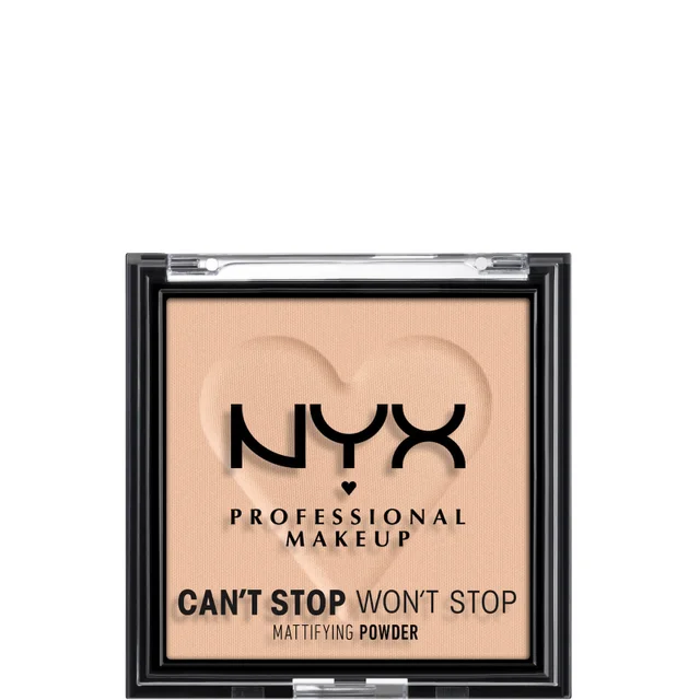 NYX Professional Makeup Can't Stop Won't Stop Mattierendes leichtes Puder 7 g (Verschiedene Farbtöne)