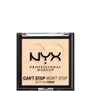 NYX Professional Makeup Can't Stop Won't Stop Mattierendes leichtes Puder 7 g (Verschiedene Farbtöne) - Shade Fair
