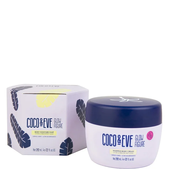 Coco & Eve Glow Figure Whipped Body Cream Lychee and Dragon Fruit Scent (Verschiedene Größen)