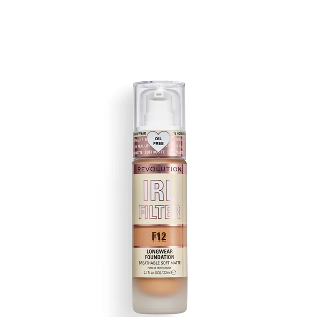 Makeup Revolution IRL Filter Foundation mit langer Haltbarkeit 23 ml (Verschiedene Farbtöne)