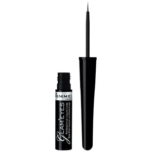 Rimmel London Glameyes Professional Flüssiger Eyeliner - 01 - Black Glamour, 4 ml - undefined undefined