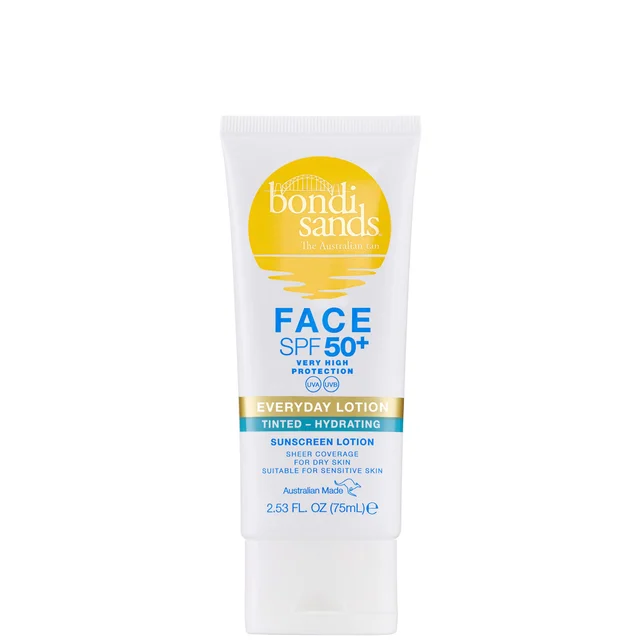 Bondi Sands LSF 50+ Duftstofffreie 3-Sterne Hydrating Getönte Gesichtslotion 75 ml
