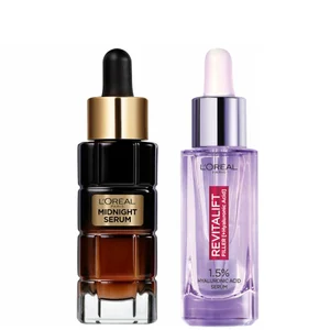 L'Oréal Paris Plump and Glow Serums Bundle with 1.5% Hyaluronic Acid, Vitamin E and Anti-Oxidants - undefined undefined