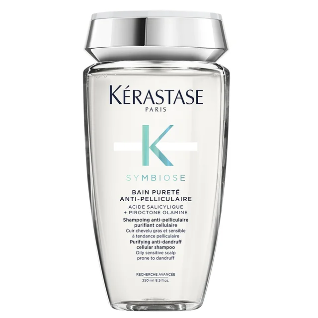 Kérastase Symbiose Reinigendes Anti-Schuppen-Zellularshampoo für Fettige, Empfindliche und zu Schuppen Neigende Kopfhaut, 250 ml