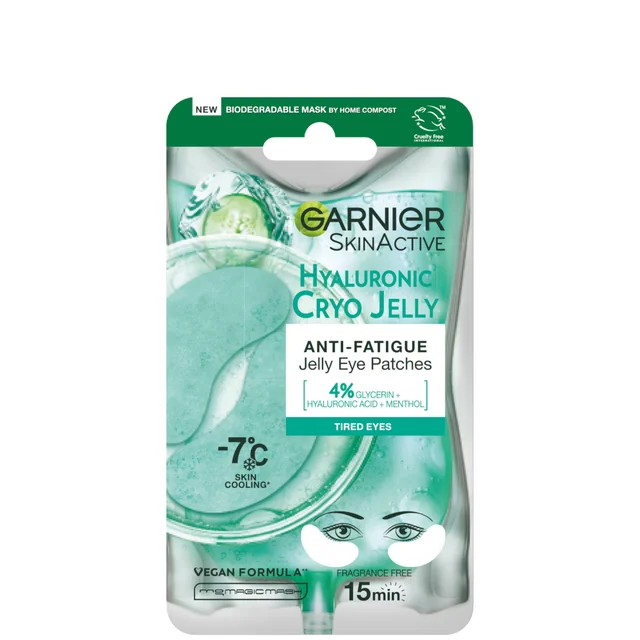 Garnier Anti-Müdigkeit Hyaluronsäure und Eisgurken-Kryo-Gelee-Augen-Patches