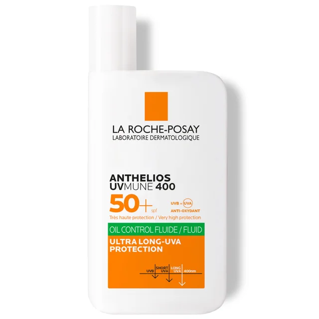 La Roche-Posay Anthelios Oil Control Fluid LSF 50+ für Fettige, zu Unreinheiten Neigende Haut 50 ml