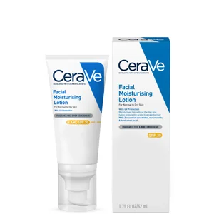CeraVe AM Feuchtigkeitsspendende Gesichtslotion LSF 30 mit Ceramiden für Normale bis Trockene Haut 52 ml - undefined undefined