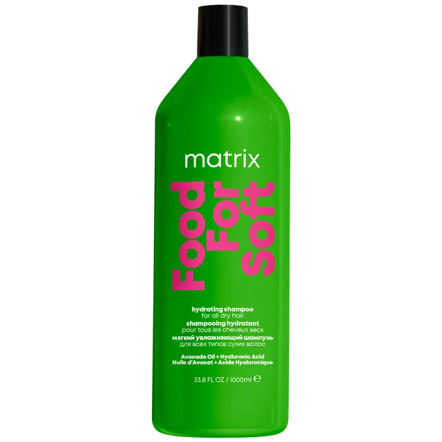 Matrix Food For Soft Feuchtigkeitsspendendes Shampoo mit Avocadoöl und Hyaluronsäure für trockenes Haar 1000 ml