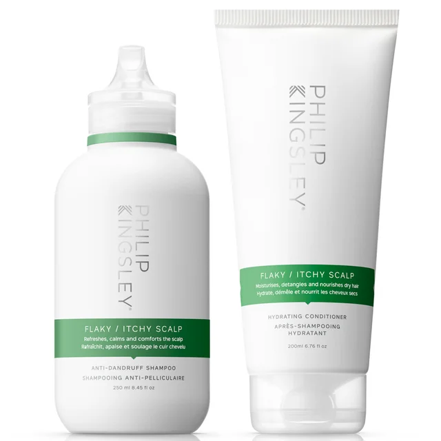 Philip Kingsley Shampoo 250 ml und Spülung 200 ml Duo für schuppige/juckende Kopfhaut
