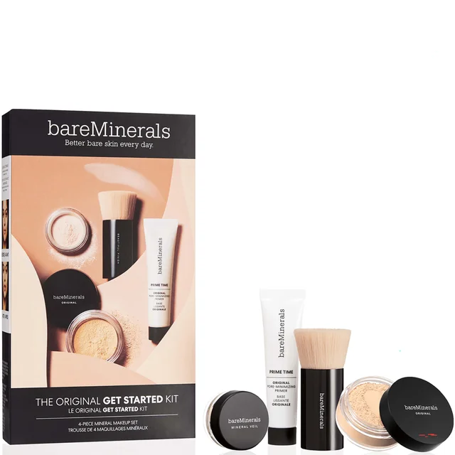 bareMinerals The Original Get Started Kit 4-teiliges Mineral-Make-up-Set (Verschiedene Farbtöne)