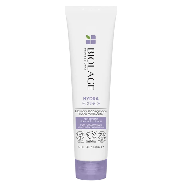Biolage HydraSource Formende Föhnlotion mit Aloe und Hyaluronsäure für Trockenes Haar 150 ml