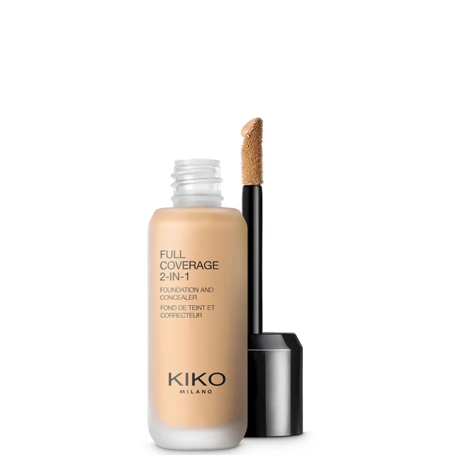 KIKO Milano Full Coverage 2-in-1 Foundation und Concealer 25 ml (Verschiedene Farbtöne)