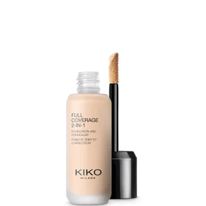 KIKO Milano Full Coverage 2-in-1 Foundation und Concealer 25 ml (Verschiedene Farbtöne) - Shade 01 Warm Rose