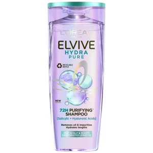 L'Oréal Paris Elvive Hydra Pure 72-Stunden Klärendes Shampoo mit Hyaluron- und Salicylsäuren 500 ml - undefined undefined