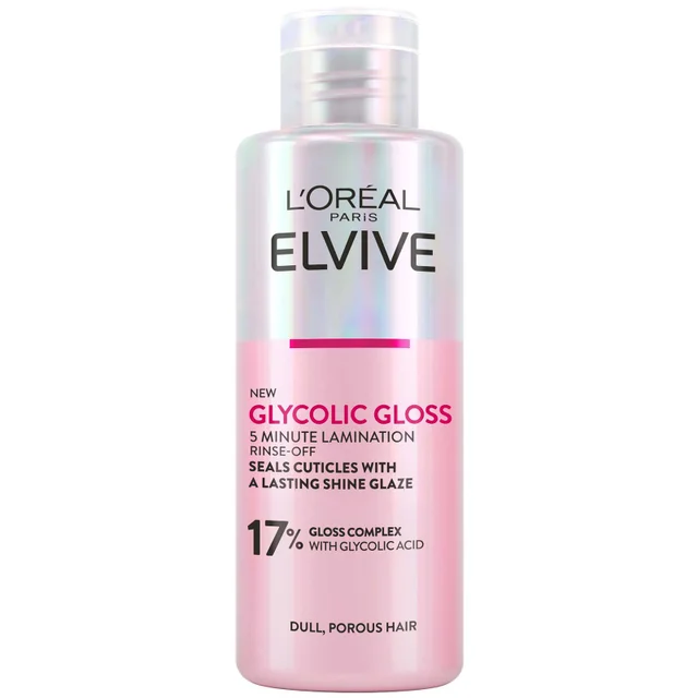L'Oréal Paris Elvive Glykol-Glanz 5-Minuten-Laminierbehandlung zum Ausspülen für Stumpfes Haar 150 ml