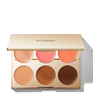 ICONIC London Vielseitig Verwendbare Creme-Rouge-, Bronze- und Highlight-Palette - undefined undefined