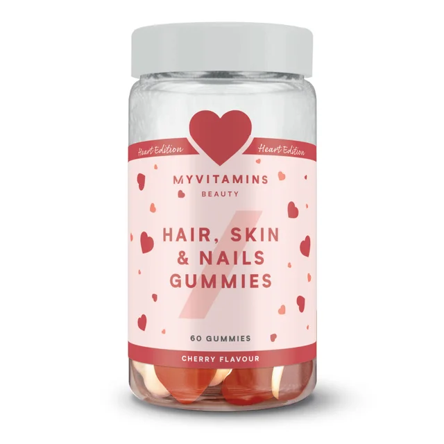 Fruchtgummis für Haare, Haut und Nägel - Kirschgeschmack und Herzform