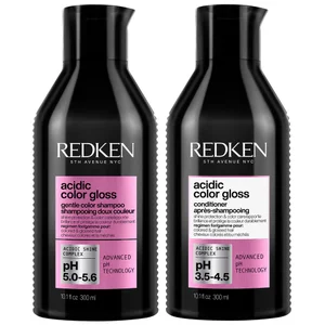Redken Acidic Color Gloss Shampoo and Conditioner 300ml, Colour Protection Routine for Glass-Like Shine - undefined undefined