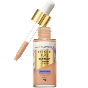 Max Factor Miracle Pure Skin Revival Serum-Foundation 30 ml (Verschiedene Farbtöne) - Shade 40-60 Light